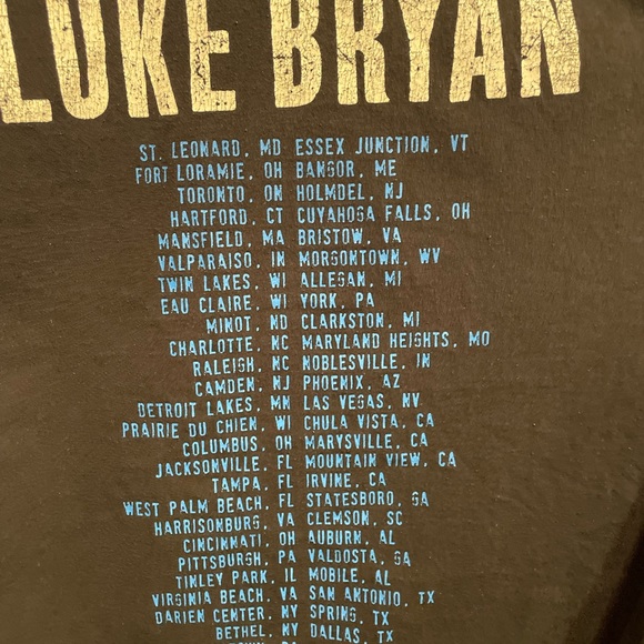 Luke bryan i dont want this night to end concert shirt - Picture 6 of 8